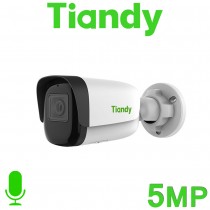Tiandy TC-C35WS I5/E/Y/C/H/V4 PoE 5MP Starlight 50M IR Human/Vehicle Classification Built-in Mic Bullet IP POE CCTV Camera TC-C35WS/I5/E/Y/C/H/V4