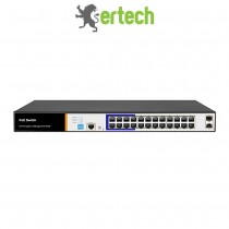Ertech PS3016GS 16-port Gigabit Layer 2 Managed AI Poe switch