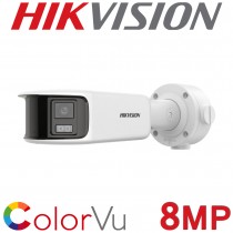 Hikvision DS-2CD2T87G2P-LSU/SL 8MP 4mm 4K ColorVu AcuSense Panoramic Strobe Light Camera