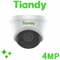 Tiandy TC-C34HS I3/E/Y/C/SD/2.8mm/V4.2 PoE Starlight 30M IR Built-In Mic Turret IP Camera TC-C34HS/I3/E/Y/C/SD/2.8mm/V4.2