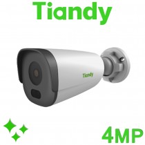 Tiandy TC-C34GS I5/E/Y/C/2.8mm V4.0 PoE 4MP Starlight 50M IR Built-in Mic Bullet IP Camera TC-C34GS/I5/E/Y/C/2.8mm
