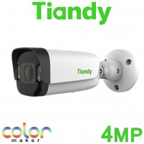 Tiandy TC-C34UP W/E/Y/M/4mm/V4.0 PoE 4MP 30M Warm Lights Built-in Mic Color Maker Bullet IP Camera 4mm