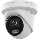 Hikvision DS-2CD2347G2-LU(C) 4MP 2.8mm White AcuSense ColorVu Mic IP CCTV Turret Network Camera